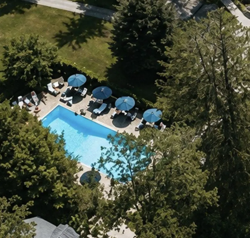 Hasbrouck House — pool aerial